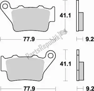 BRAKING BR773CM44 pastilha de freio 773 cm44 pastilhas de freio sinterizadas - Lado inferior