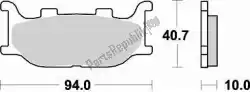 remblok 777 sm1 brake pads semi metallic van Braking, met onderdeel nummer BR777SM1, bestel je hier online: