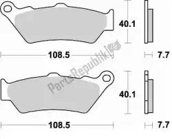 Here you can order the brake pad 780 sm1 brake pads semi metallic from Braking, with part number BR780SM1: