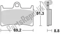 BR786SM1, Braking, Remblok 786 sm1 brake pads semi metallic    , Nieuw