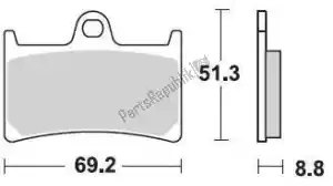 BRAKING BR786CM55 brake pad 786 cm55 brake pads sintered - Bottom side