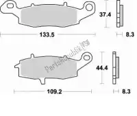 BR787SM1, Braking, Klocek hamulcowy 787 sm1 klocki hamulcowe pó?metaliczne    , Nowy