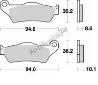 BR794CM56, Braking, Plaquette de frein 794 cm56 plaquettes de frein frittées    , Nouveau