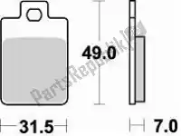 BR805SM1, Braking, Brake pad 805 sm1 brake pads semi metallic    , New