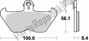 BRAKING BR806CM55 plaquette de frein 806 cm55 plaquettes de frein frittées - La partie au fond