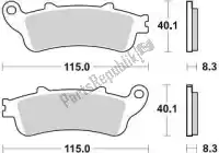 BR813SM1, Braking, Brake pad 813 sm1 brake pads semi metallic    , New