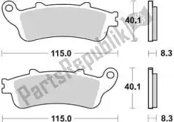 Aquí puede pedir pastillas de freno 813 cm55 pastillas de freno sinterizadas de Braking , con el número de pieza BR813CM55: