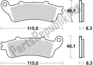 BRAKING BR813CM55 pastilha de freio 813 cm55 pastilhas de freio sinterizadas - Lado inferior