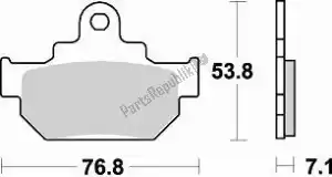 BRAKING BR817SM1 pastilha de freio 817 sm1 pastilhas de freio semi metálicas - Lado inferior