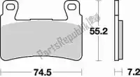 BR827SM1, Braking, Remblok 827 sm1 brake pads semi metallic    , Nieuw