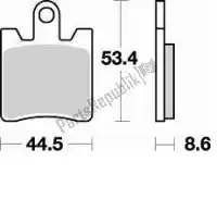 BR830SM1, Braking, Klocek hamulcowy 830 sm1 klocki hamulcowe pó?metaliczne    , Nowy