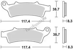 BRAKING BR853SM1 pastiglie freno 853 sm1 pastiglie freno semi metalliche - Il fondo