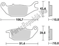 Aquí puede pedir pastillas de freno 867 sm1 pastillas de freno semimetálicas de Braking , con el número de pieza BR867SM1: