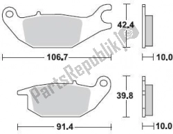 Here you can order the brake pad 867 sm1 brake pads semi metallic from Braking, with part number BR867SM1: