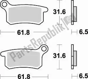 BRAKING BR873CM44 brake pad 873 cm44 brake pads sintered - Bottom side