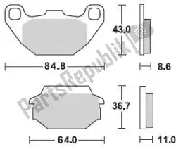 Here you can order the brake pad 869 sm1 brake pads semi metallic from Braking, with part number BR869SM1: