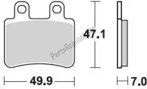 BRAKING BR878SM1 pastillas de freno 878 sm1 pastillas de freno semimetálicas - Lado inferior