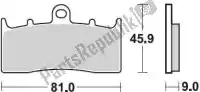 BR879CM55, Braking, Brake pad 879 cm55 brake pads sintered    , New