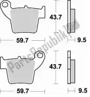 BR886CM44, Braking, Plaquette de frein 886 cm44 plaquettes de frein frittées    , Nouveau