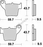 BR886SM1, Braking, Plaquette de frein 886 sm1 plaquettes de frein semi metallique    , Nouveau