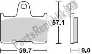 BRAKING BR875SM1 plaquette de frein 875 sm1 plaquettes de frein semi metallique - La partie au fond