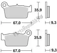 BR890CM44, Braking, Plaquette de frein 890 cm44 plaquettes de frein frittées    , Nouveau