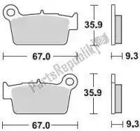 BR890SM1, Braking, Pastillas de freno 890 sm1 pastillas de freno semimetálicas    , Nuevo