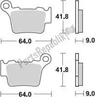 BR891SM1, Braking, Pastillas de freno 891 sm1 pastillas de freno semimetálicas    , Nuevo