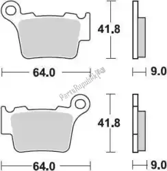 remblok 891 cm44 brake pads sintered van Braking, met onderdeel nummer BR891CM44, bestel je hier online: