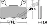 BR898CM55, Braking, Remblok 898 cm55 brake pads sintered    , Nieuw