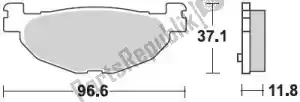 BRAKING BR904SM1 plaquette de frein 904 sm1 plaquettes de frein semi metallique - La partie au fond