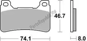 BRAKING BR899CM55 pastilha de freio 899 cm55 pastilhas de freio sinterizadas - Lado inferior