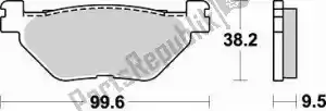 BRAKING BR903SM1 plaquette de frein 903 sm1 plaquettes de frein semi metallique - La partie au fond