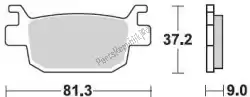 Ici, vous pouvez commander le plaquette de frein 908 sm1 plaquettes de frein semi metallique auprès de Braking , avec le numéro de pièce BR908SM1: