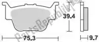 BR911CM44, Braking, Klocek hamulcowy 911 cm44 klocki hamulcowe hamulec atv spiekany    , Nowy