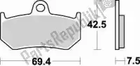 BR907CM56, Braking, Plaquette de frein 907 cm56 plaquettes de frein frittées    , Nouveau