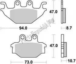 Tutaj możesz zamówić klocek hamulcowy 923 sm1 klocki hamulcowe pó? Metaliczne od Braking , z numerem części BR923SM1: