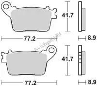 BR925SM1, Braking, Remblok 925 sm1 brake pads semi metallic    , Nieuw