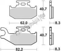 BR936CM44, Braking, Pastilha de freio 936 cm44 pastilhas de freio sinterizadas    , Novo