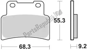 BRAKING BR933CM55 pastilla de freno 933 cm55 pastillas de freno sinterizadas - Lado inferior