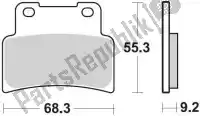 BR933SM1, Braking, Remblok 933 sm1 brake pads semi metallic    , Nieuw