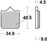 BR947CM66, Braking, Remblok 947 cm66 brake pads semi metallic    , Nieuw