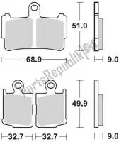 BR950CM55, Braking, Brake pad 950 cm55 brake pads sintered    , New