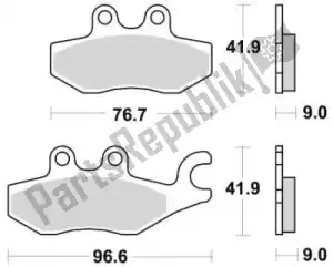 BRAKING BR953SM1 klocek hamulcowy 953 sm1 klocki hamulcowe pó?metaliczne - Dół