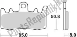 BRAKING BR960CM55 pastilha de freio 960 cm55 pastilhas de freio sinterizadas - Lado inferior