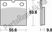 BR613SM1, Braking, Remblok 613 sm1 brake pads semi metallic    , Nieuw