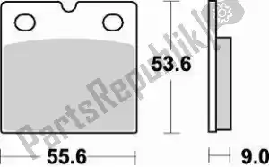 BRAKING BR613SM1 pastilha de freio 613 sm1 pastilhas de freio semi metálicas - Lado inferior