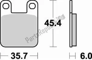 BRAKING BR621SM1 klocek hamulcowy 621 sm1 klocki hamulcowe pó?metaliczne - Dół