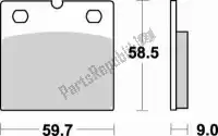 BR644SM1, Braking, Remblok 644 sm1 brake pads semi metallic    , Nieuw