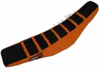 M5243BOO, Cross X, Div seat cover, black/orange/orange (stripes)    , New